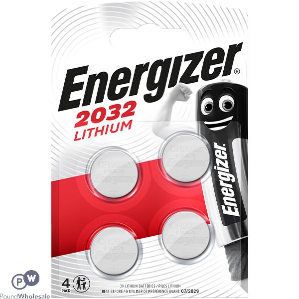 Energizer Cr2032 Lithium Coin Cell Battery 4 Pack