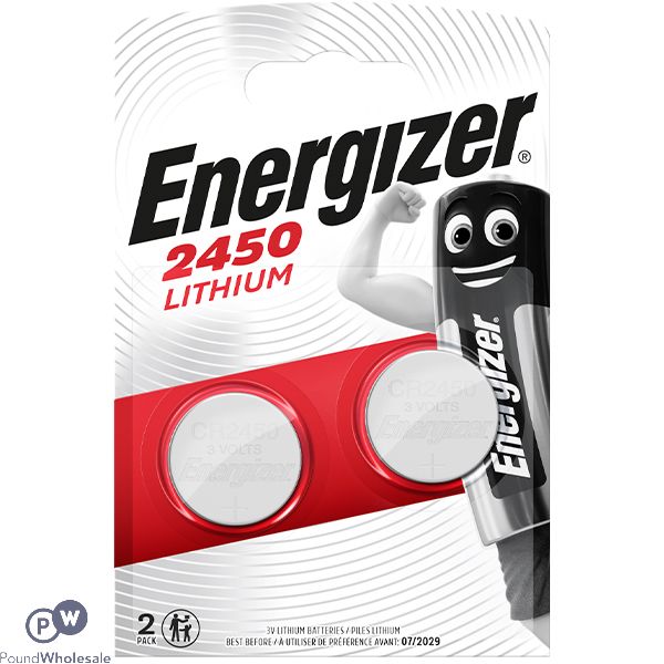 Energizer Cr2450 Lithium Coin Cell Batteries 2 Pack