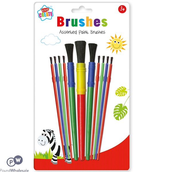 KIDS CREATE PAINT BRUSHES ASSORTED