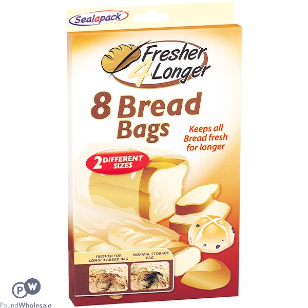 Sealapack Fresher 4 Longer Bread Bags 8 Pack