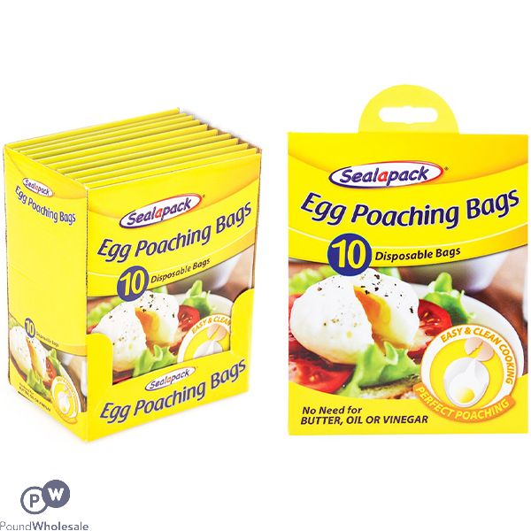 Sealapack Disposable Egg Poaching Bags 10 Pack Cdu