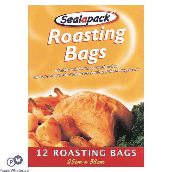 SEALAPACK ROASTING BAGS 12PK 25CM X 38CM