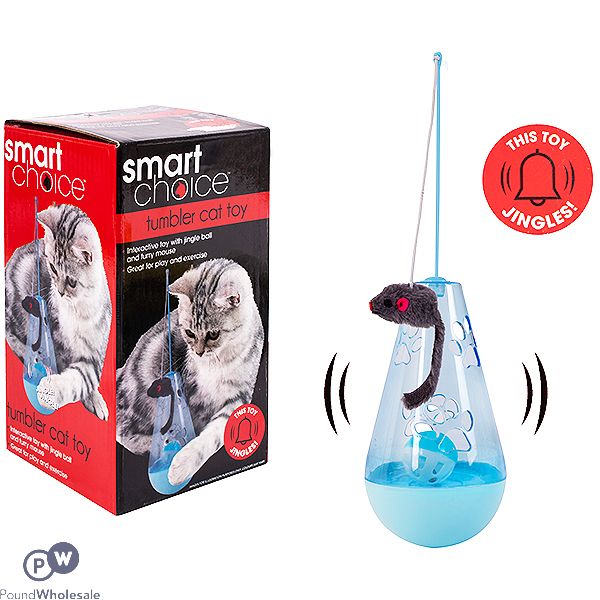 SMART CHOICE INTERACTIVE MOUSE & BALL TUMBLER CAT TOY