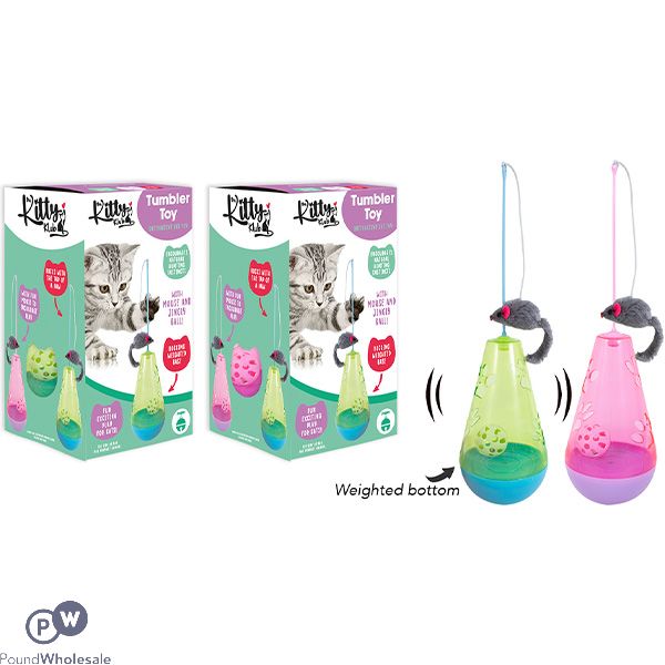 Smart Choice Interactive Mouse & Ball Tumbler Cat Toy Assorted Colours