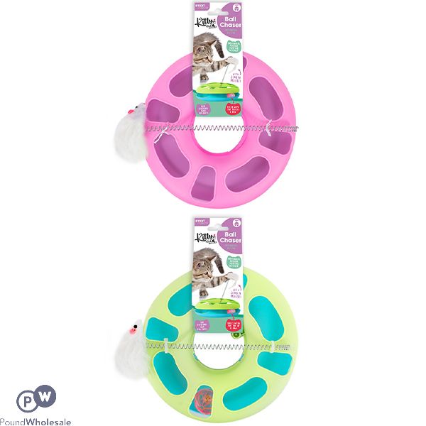 Smart Choice Ring Track & Mouse Chase Game Cat Toy Assorted Colours