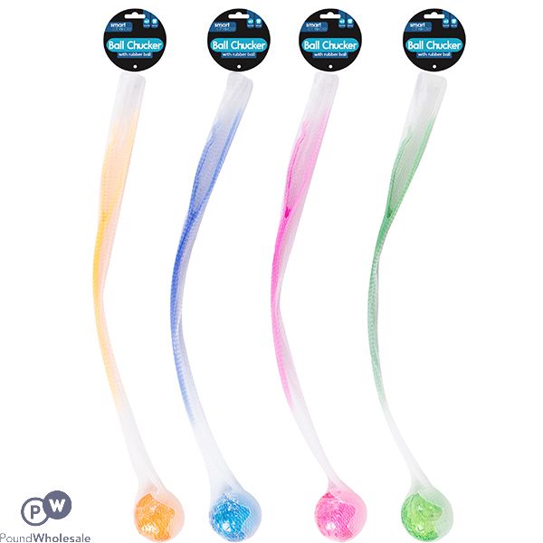 Smart Choice Pet Chucker With Squeaking Ball Assorted Colours