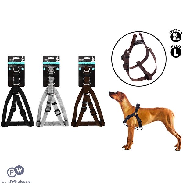 Smart Choice Dog Harness Large 50-70cm Assorted Colours