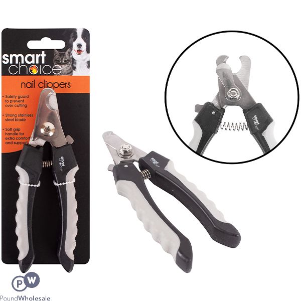 SMART CHOICE PET GROOMING NAIL CLIPPERS ASSORTED COLOURS