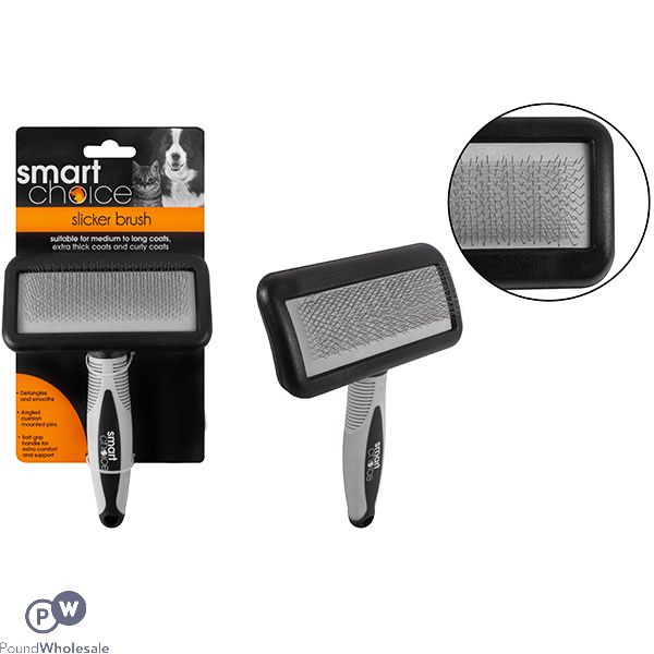 SMART CHOICE SLICKER PET GROOMING BRUSH