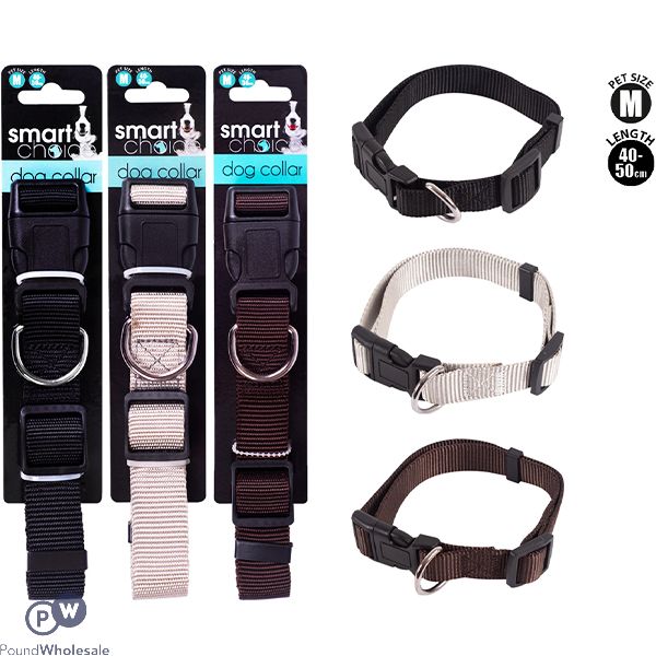 Smart Choice Medium Dog Collar 40cm-50cm Assorted Colours