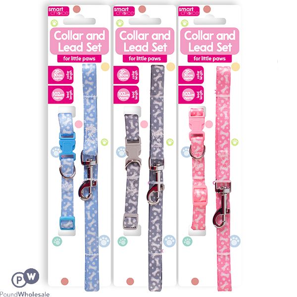 Smart Choice Small Puppy Collar & Lead Set Assorted Colours