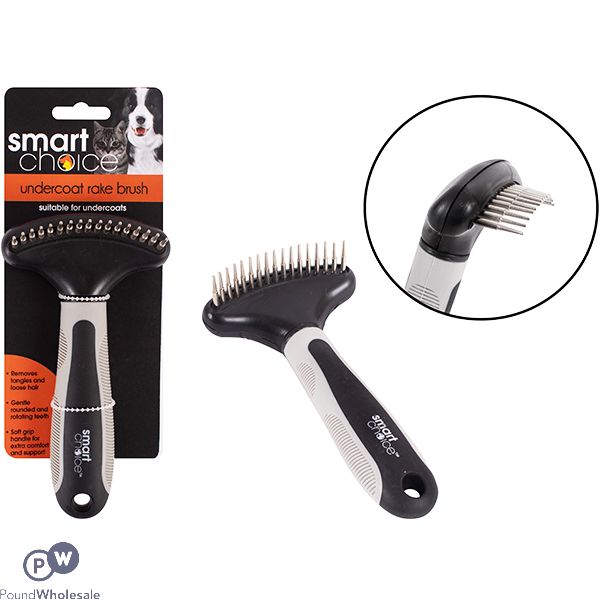 Smart Choice Undercoat Rake Pet Grooming Brush 16.5cm X 9.5cm