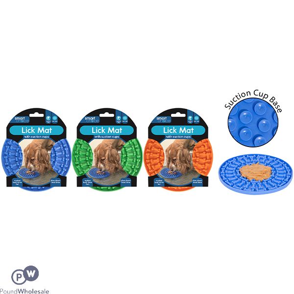 Smart Choice Suction Lick Matt & Slow Feeder For Dogs Assorted Colours