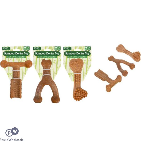Smart Choice Dental Bamboo Dog Toy Assorted