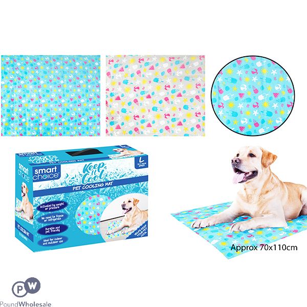 SMART CHOICE PET COOLING MAT LARGE 70CM X 110CM ASSORTED