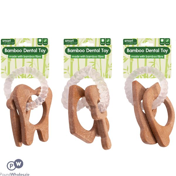 Smart Choice Bamboo Dental Dog Toy Assorted