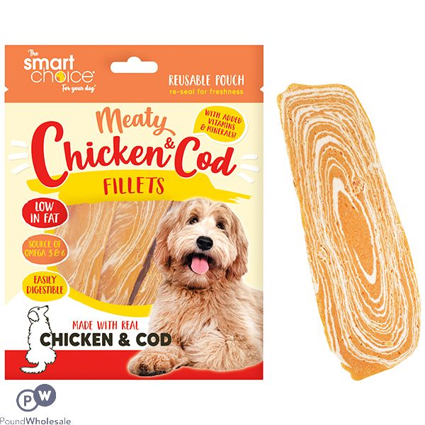 Smart Choice Chicken & Cod Fillet Dog Treats 7 Pack 110g