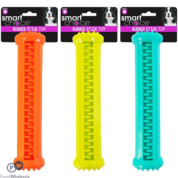 Smart Choice TPR Treat Stick Dog Toy 17.5 Assorted Colours