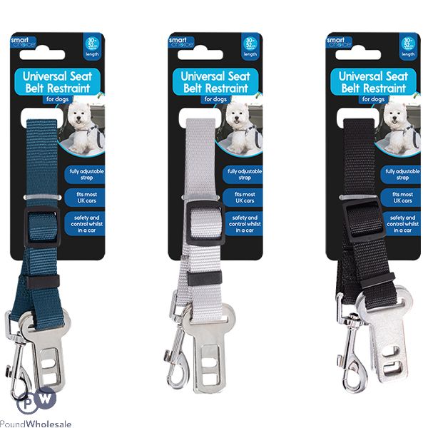 Smart Choice Universal Dog Seat Belt Restraint 30-52cm Assorted Colours
