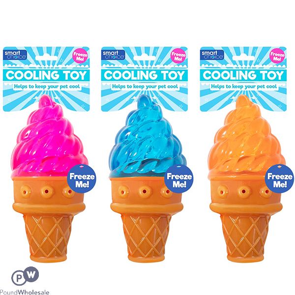 Smart Choice Summer Cooling Ice Cream Dog Toy Assorted Colours