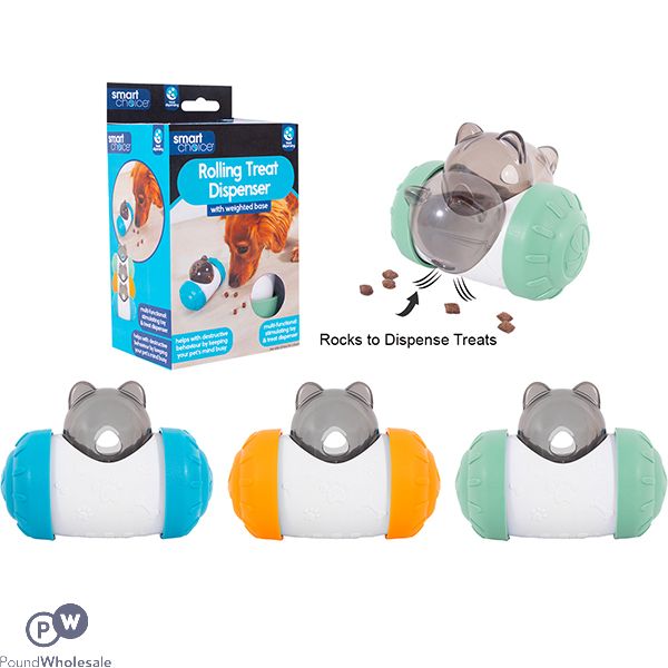 Smart Choice Rolling Treat Dispensing Dog Toy 14cm Assorted Colours