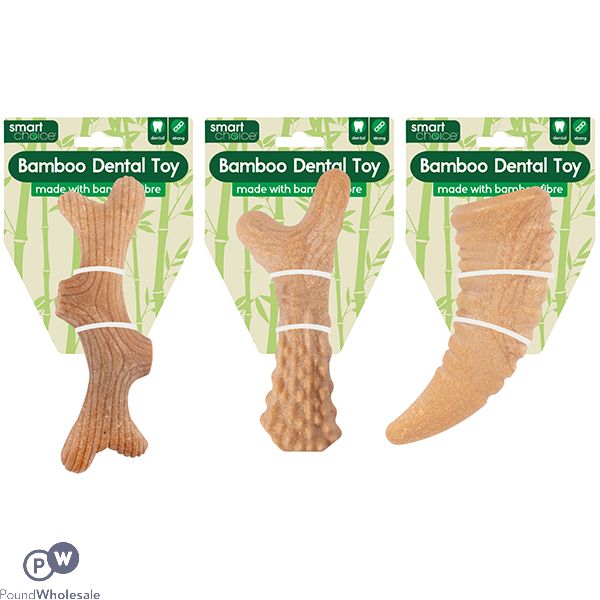 Smart Choice Bamboo Shaped Dental Dog Toy Assorted