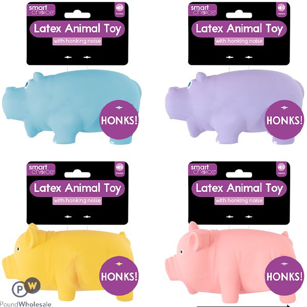Smart Choice Honking Latex Animal Dog Toy Assorted