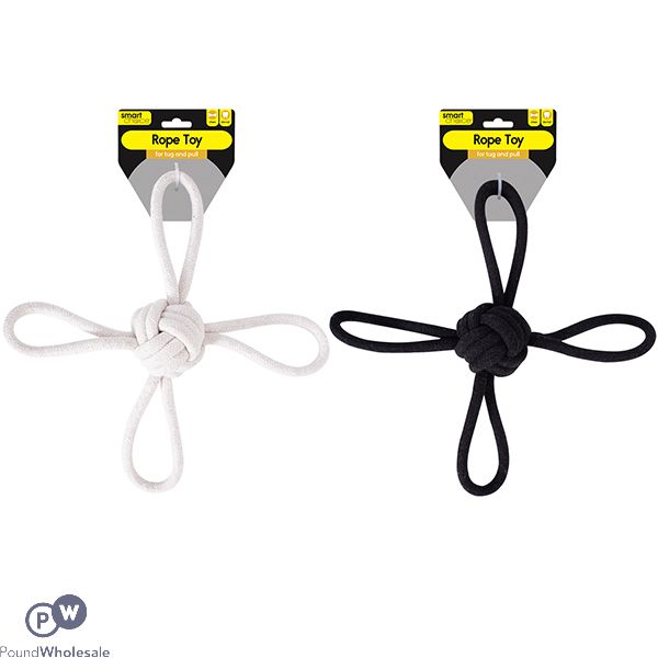 Smart Choice Cross Rope Dog Toy 34cm Assorted Colours