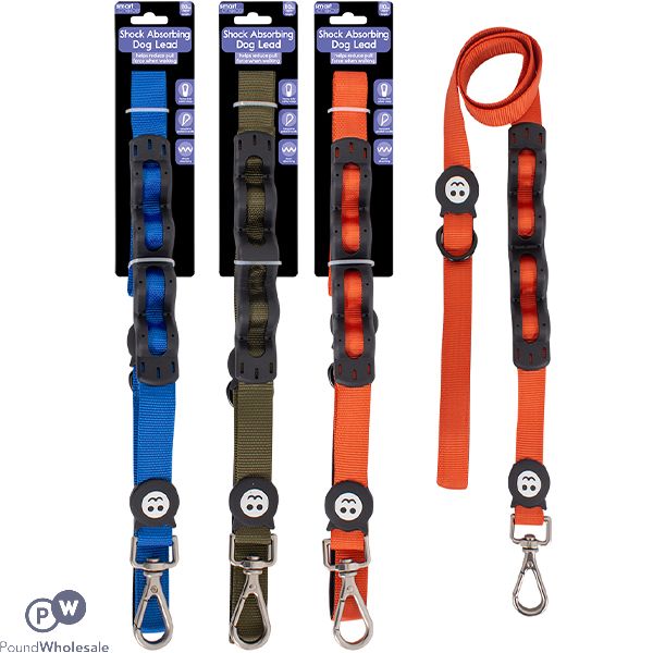 Smart Choice Shock Absorbing Dog Lead 110cm 3 Assorted Colours