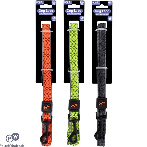 Smart Choice Reflective Textured Dog Lead 120cm Assorted Colours