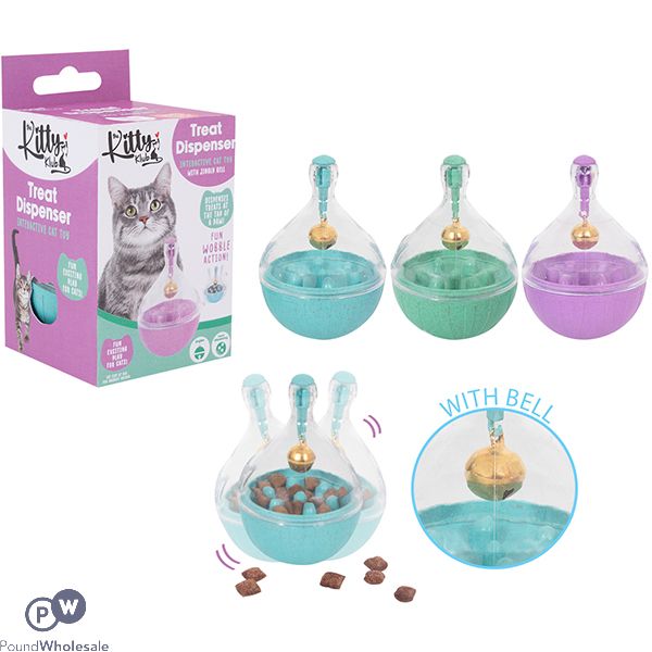 Smart Choice Treat Dispensing Jingle Cat Toy Assorted Colours