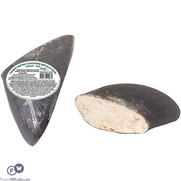 Smart Choice Natural Peanut Butter Filled Buffalo Hoof Dog Treat 160g
