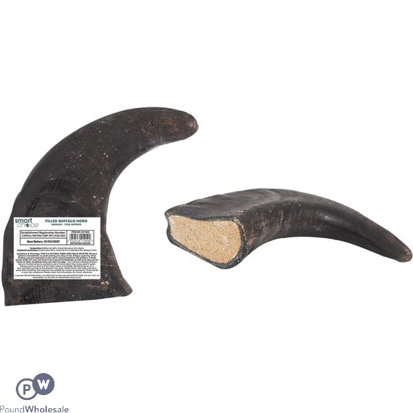 Smart Choice Natural Meat Filled Buffalo Horn Dog Treat