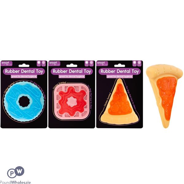 Smart Choice Scented Rubber & Nylon Dental Dog Toy Assorted