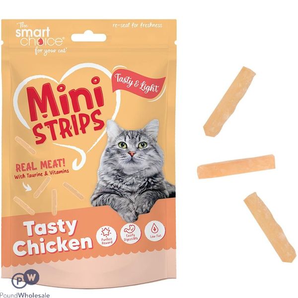Smart Choice Mini Chicken Strips Cat Treats 80g