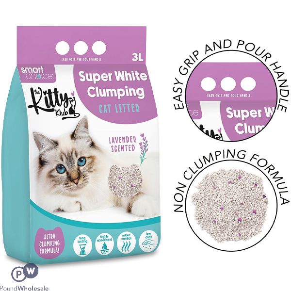 Smart Choice Super White Lavender Clumping Cat Litter 3l