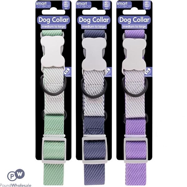 Smart Choice Medium-to-large Dual Colour Dog Collar 40-60cm Assorted Colours