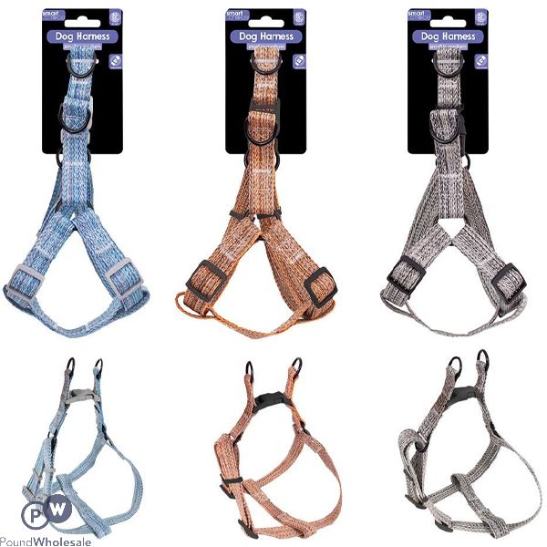Smart Choice Small-to-medium Woven Dog Harness 40cm-55cm Assorted Colours