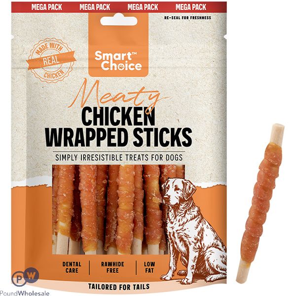 Smart Choice Meaty Chicken-wrapped Sticks Dog Treats 252g