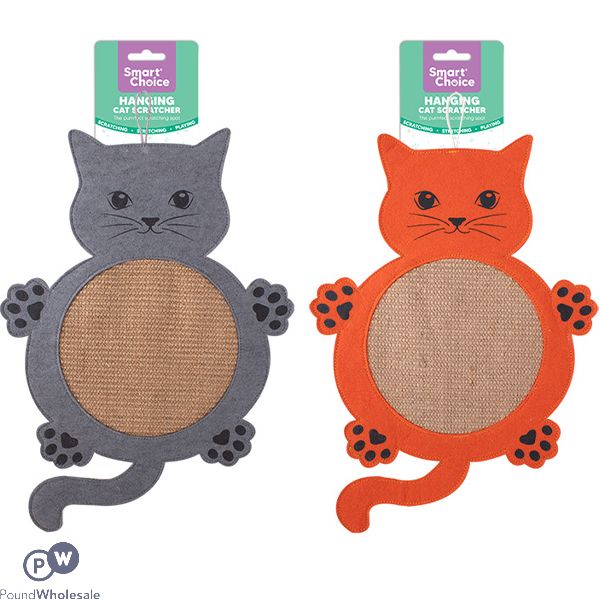 Smart Choice Hanging Cat Scratch Mat 42cm X 23cm Assorted Colours