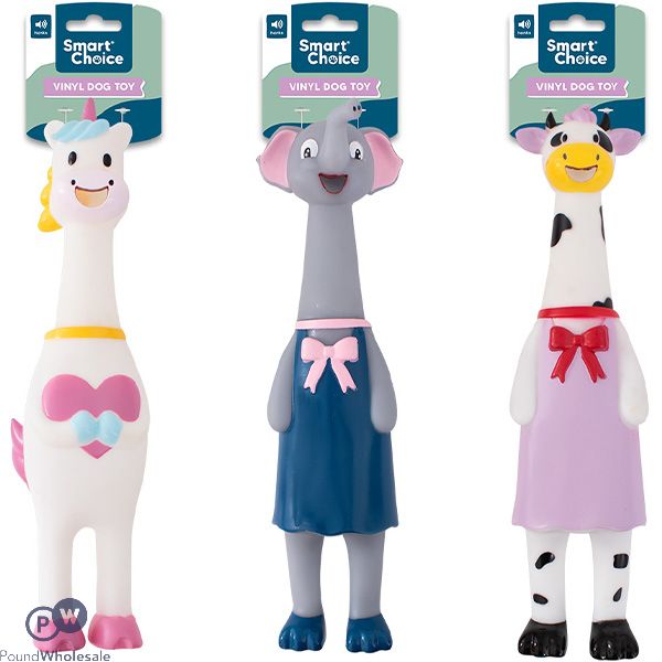 Smart Choice Honking Latex Animal Dog Toy 32cm Assorted