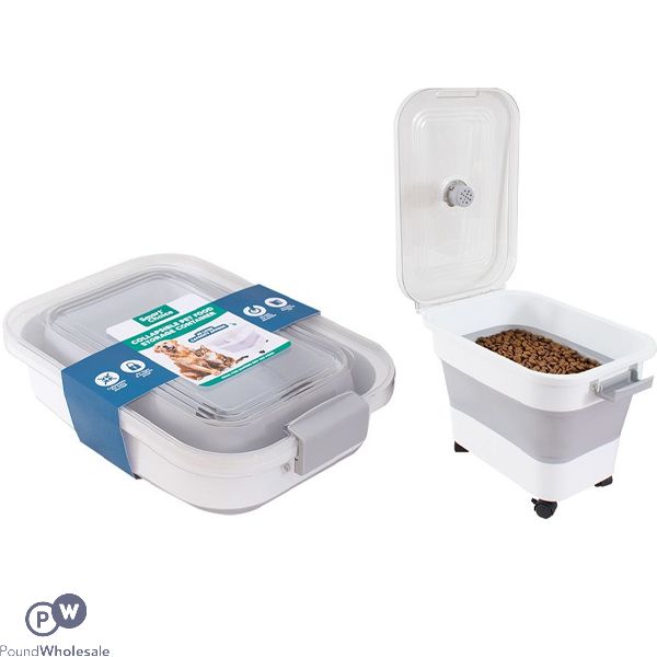 Smart Choice Collapsible Wheelie Pet Food Storage Containers 20l