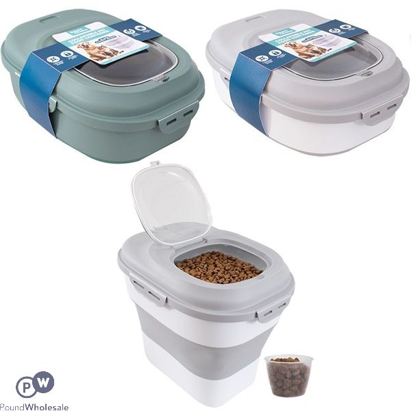Smart Choice Collapsible Wheelie Pet Food Storage Containers 25l Assorted Colours