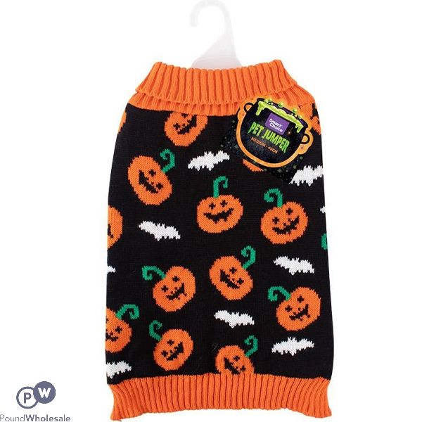 Smart Choice Halloween Pumpkin Dog Jumper Medium 40cm