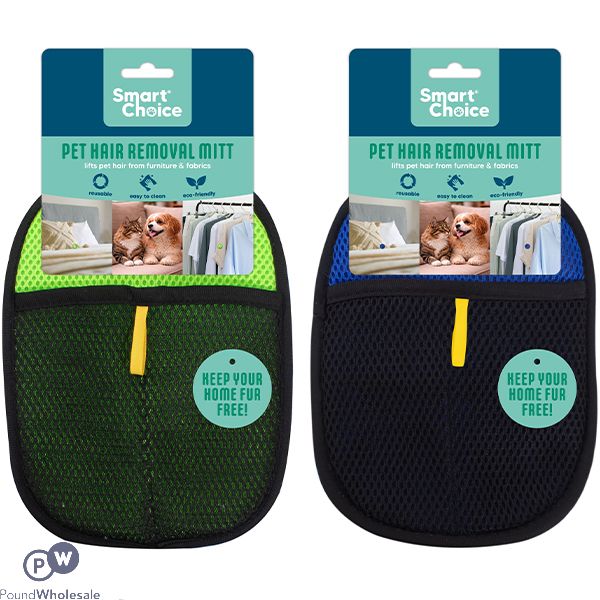 Smart Choice Pet Hair Removal Mitt Assorted Colours