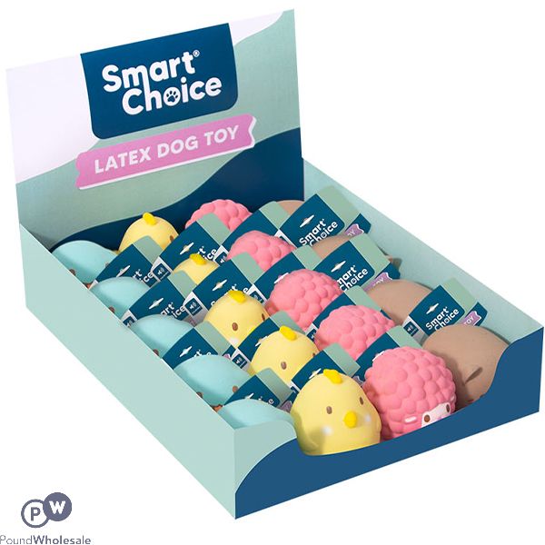 Smart Choice Squeaky Latex Animal Small Dog Toy Cdu