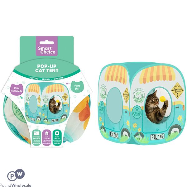 Smart Choice Pop-up Cube Cat Play Tent 45cm X 45cm X 52cm