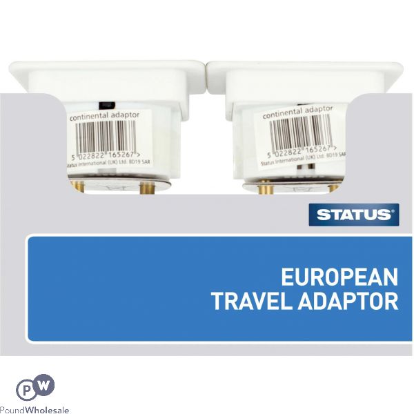 STATUS EUROPEAN TRAVEL ADAPTER