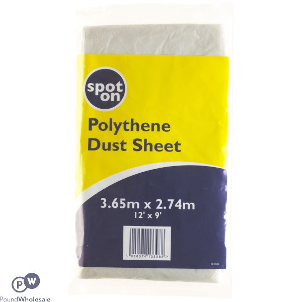 Spot On Polythene Dust Sheet 12" X 9"
