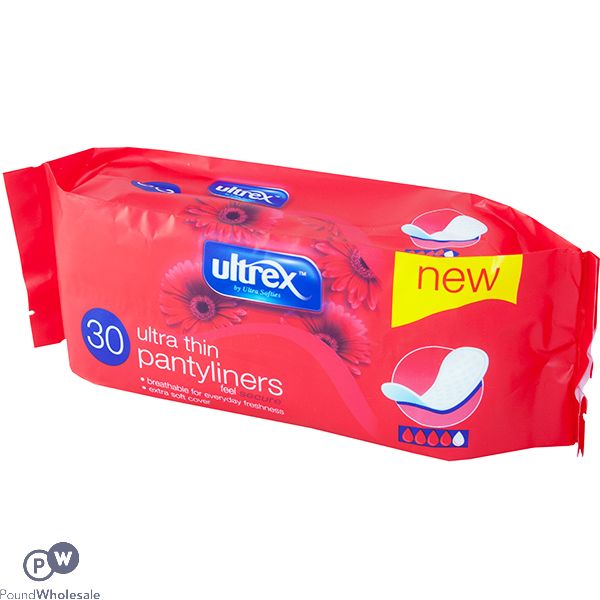 Ultrex Ultra Thin Pantyliners 30 Pack